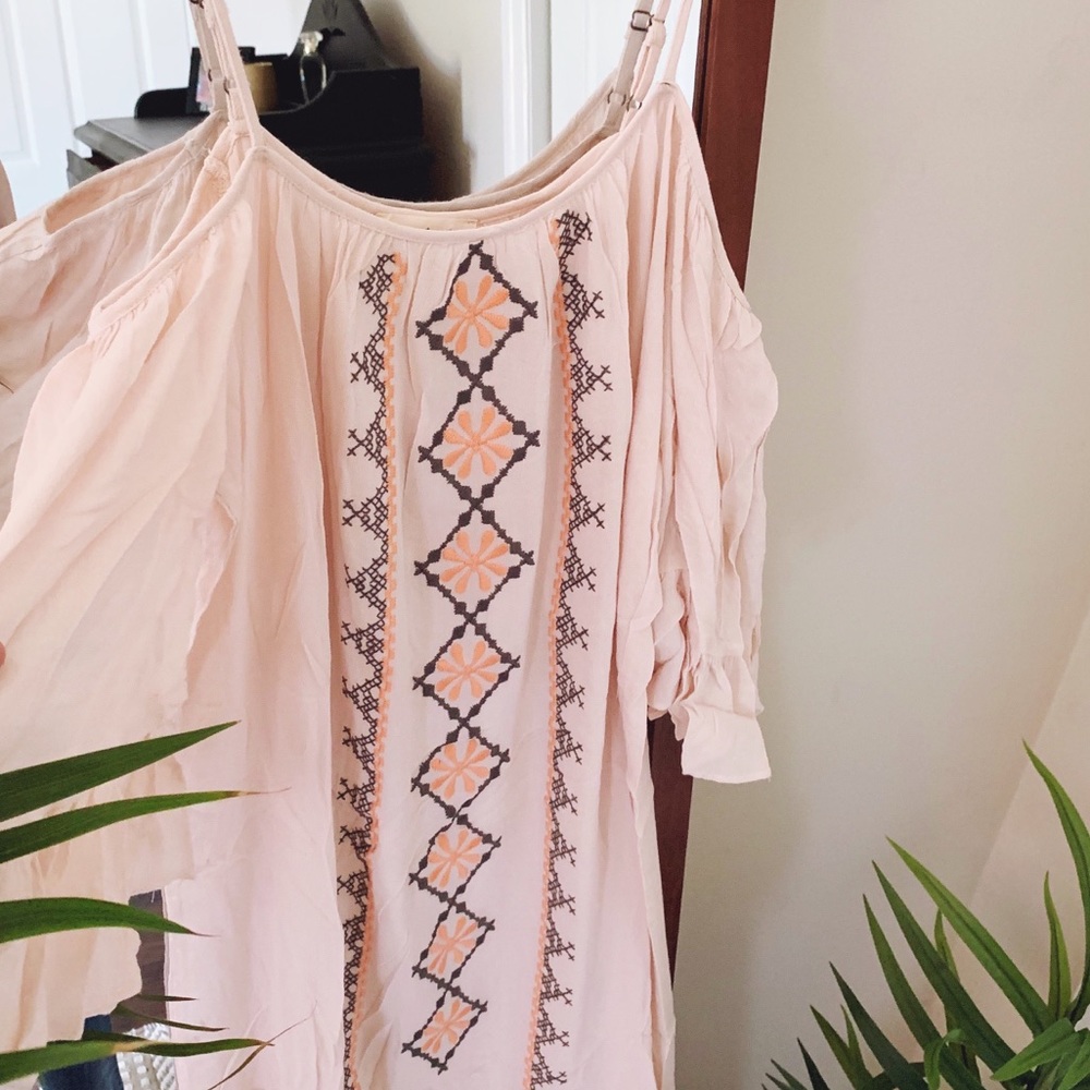 Boho Ruffle Embroidered Dress - Picture 7 of 7